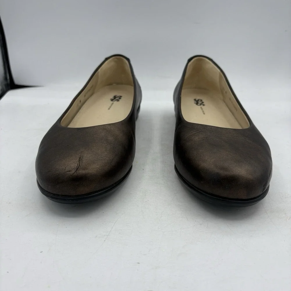 SAS Shoes Womens‎ Size 11 M Scenic Ballet Flats Loafers Bronze Metallic Comfort